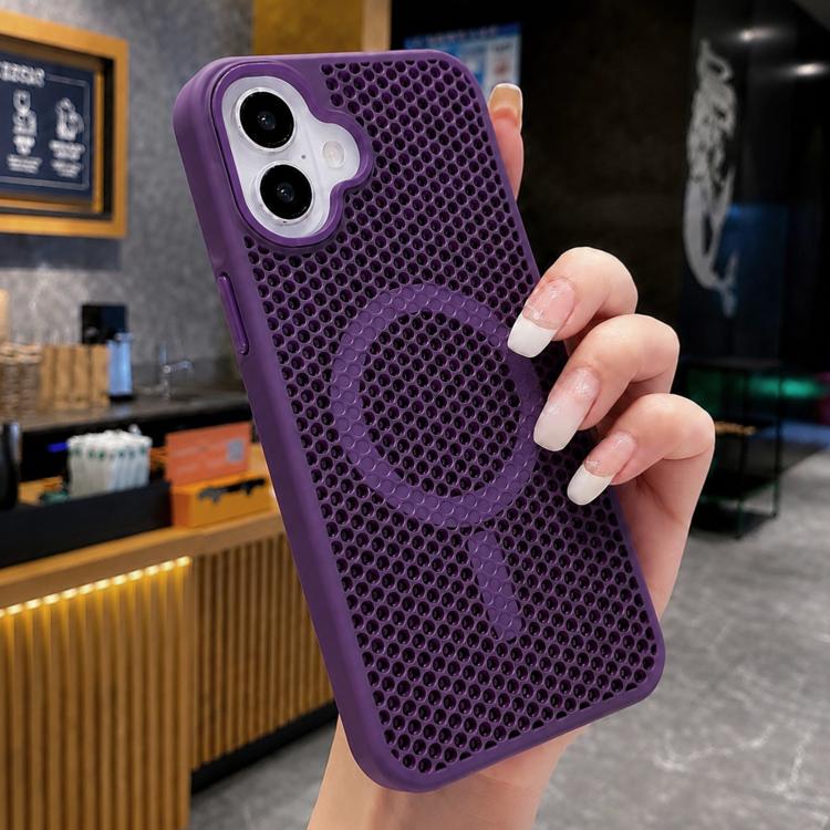 Custodia magnetica a nido d'ape per iPhone 16