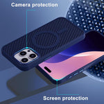 Custodia magnetica a nido d'ape per iPhone 11