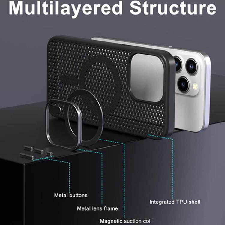 Custodia magnetica a nido d'ape per iPhone 11