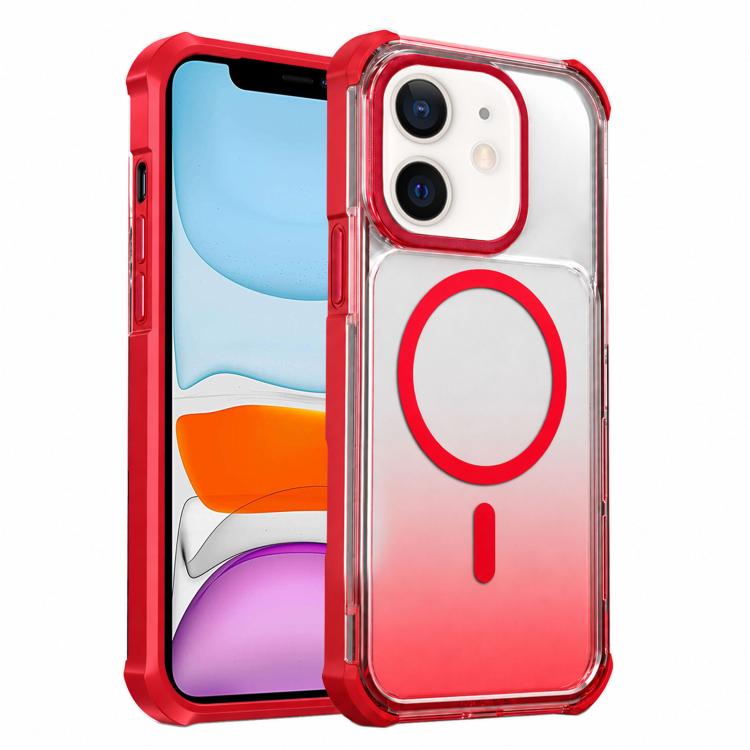 Custodia magnetica trasparente effetto sfumato per iPhone 12 Pro