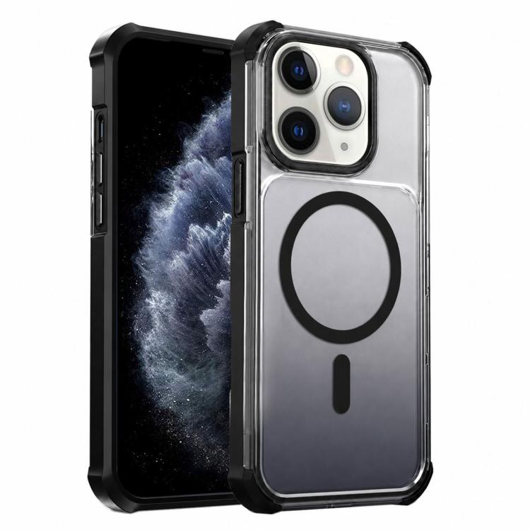 Custodia magnetica trasparente effetto sfumato per iPhone 12 Pro