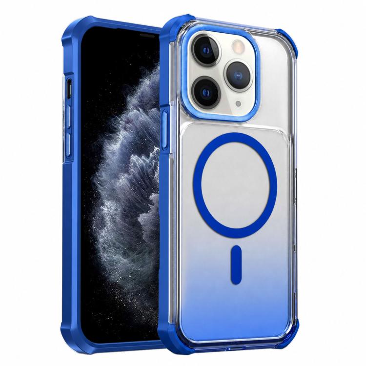 Custodia magnetica trasparente effetto sfumato per iPhone 12 Pro