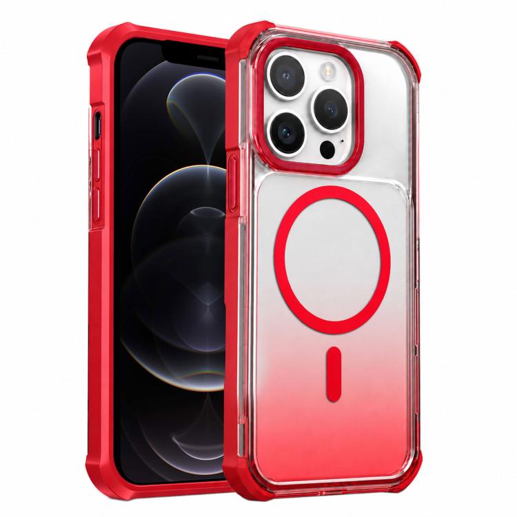 Custodia magnetica trasparente effetto sfumato per iPhone 12 Pro
