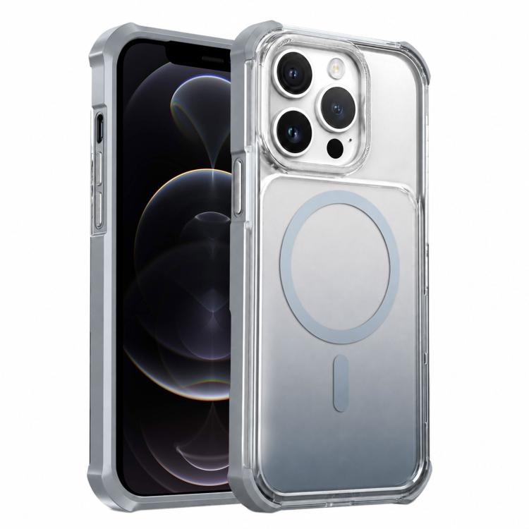 Custodia magnetica trasparente effetto sfumato per iPhone 12 Pro