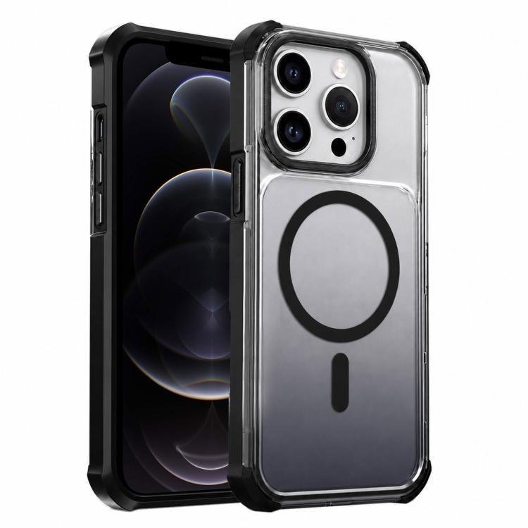 Custodia magnetica trasparente effetto sfumato per iPhone 12 Pro