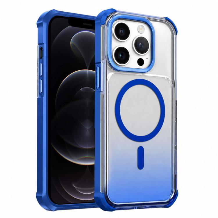 Custodia magnetica trasparente effetto sfumato per iPhone 12 Pro