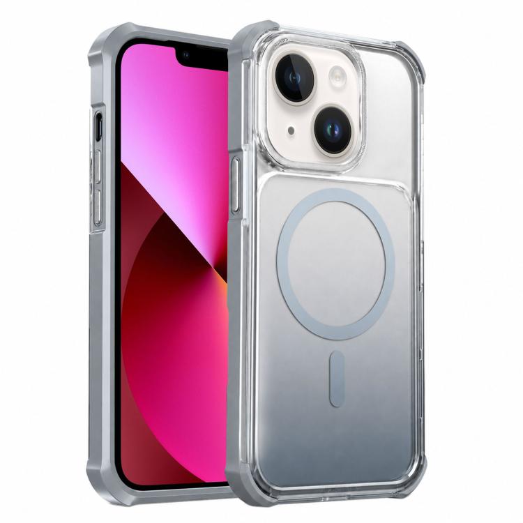Custodia magnetica trasparente effetto sfumato per iPhone 13 Pro