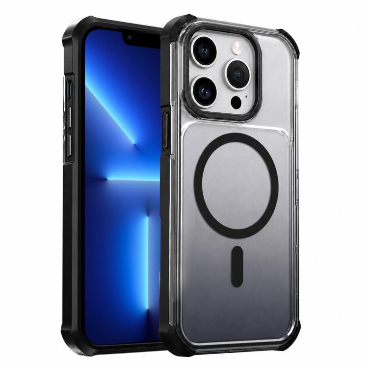 Custodia magnetica trasparente effetto sfumato per iPhone 13 Pro