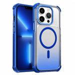 Custodia magnetica trasparente effetto sfumato per iPhone 13 Pro