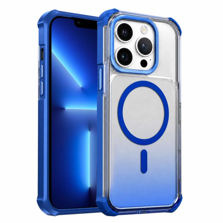 Custodia magnetica trasparente effetto sfumato per iPhone 13 Pro