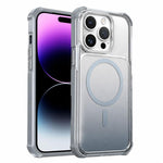 Custodia magnetica trasparente effetto sfumato per iPhone 15