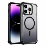 Custodia magnetica trasparente effetto sfumato per iPhone 15