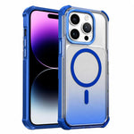 Custodia magnetica trasparente effetto sfumato per iPhone 15
