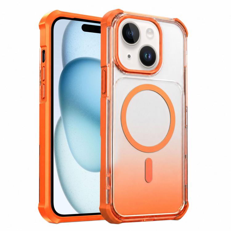 Custodia magnetica trasparente effetto sfumato per iPhone 16
