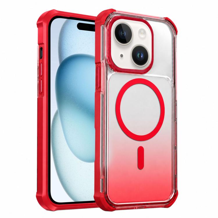 Custodia magnetica trasparente effetto sfumato per iPhone 16