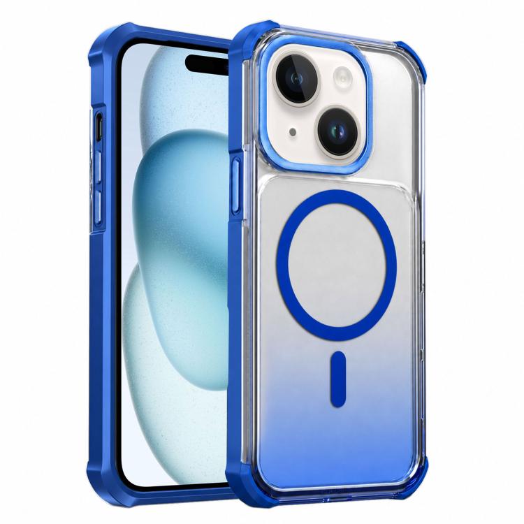 Custodia magnetica trasparente effetto sfumato per iPhone 16