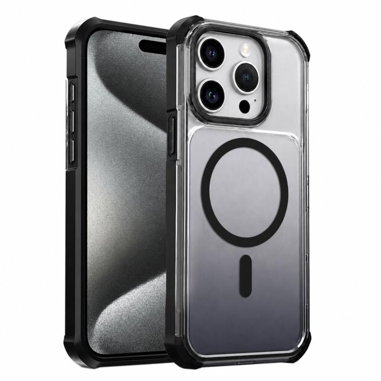 Custodia magnetica trasparente effetto sfumato per iPhone 16