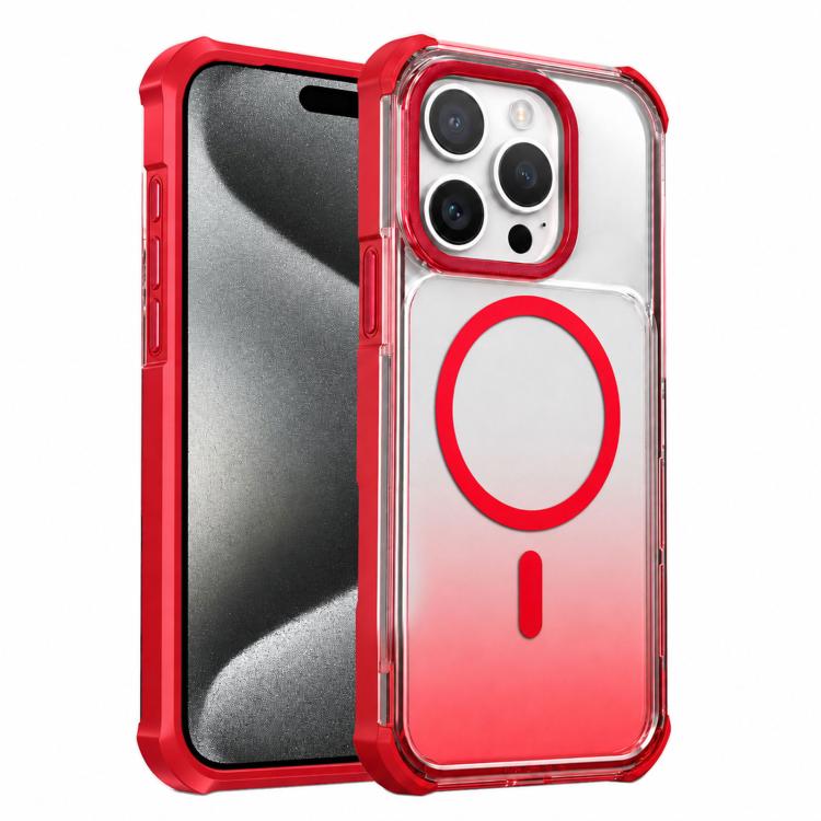 Custodia magnetica trasparente effetto sfumato per iPhone 16