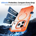 Custodia magnetica trasparente effetto sfumato per iPhone 16