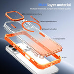 Custodia magnetica trasparente effetto sfumato per iPhone 16