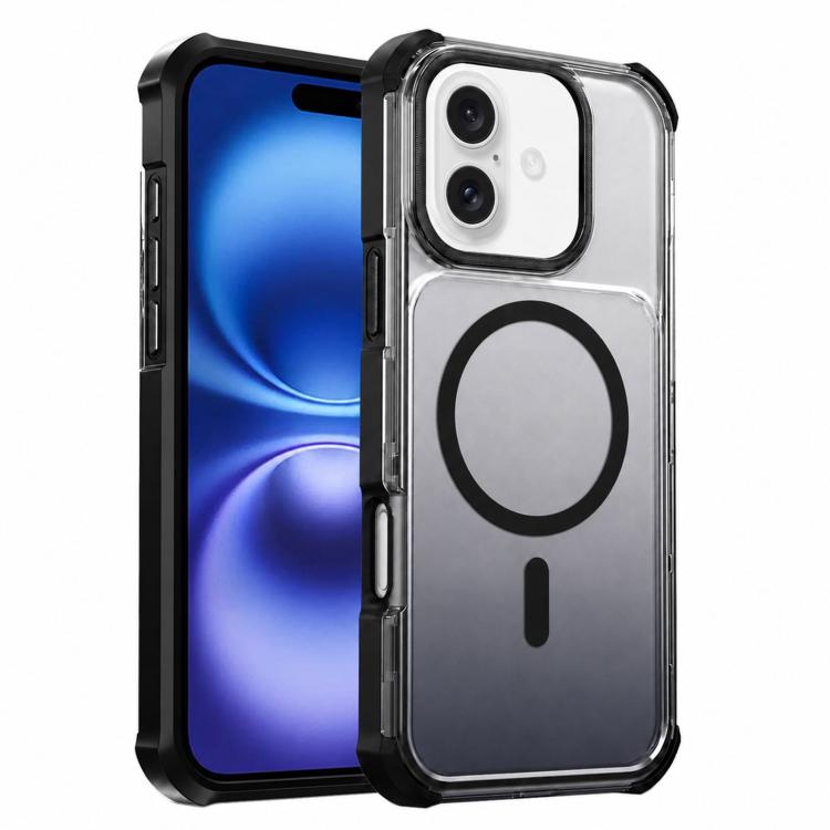 Custodia magnetica trasparente effetto sfumato per iPhone 16