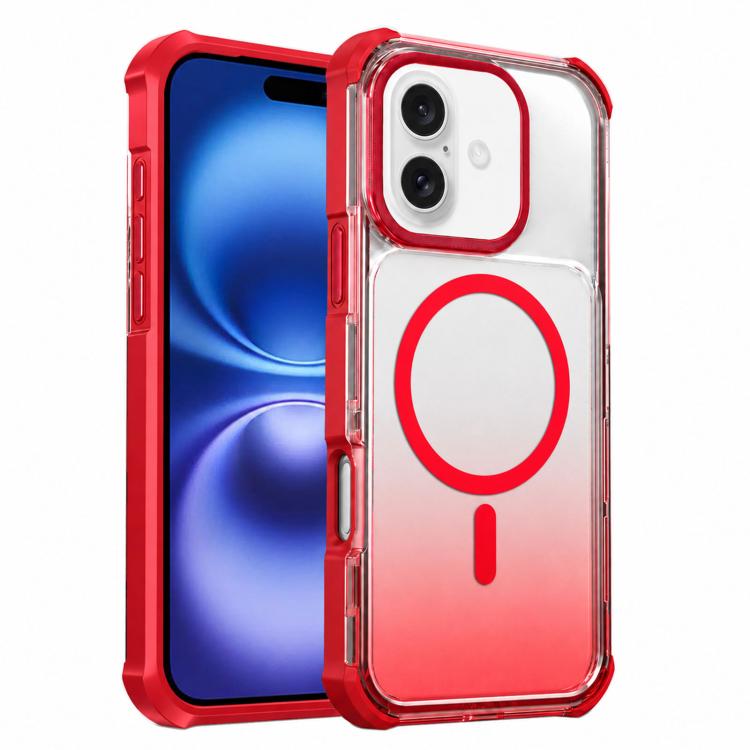 Custodia magnetica trasparente effetto sfumato per iPhone 16