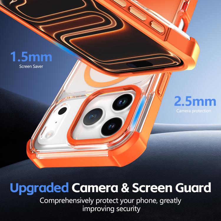 Custodia magnetica trasparente effetto sfumato per iPhone