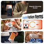 Custodia magnetica trasparente effetto sfumato per iPhone
