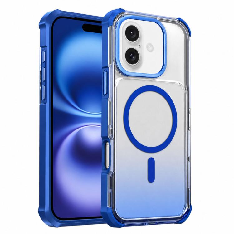 Custodia magnetica trasparente effetto sfumato per iPhone