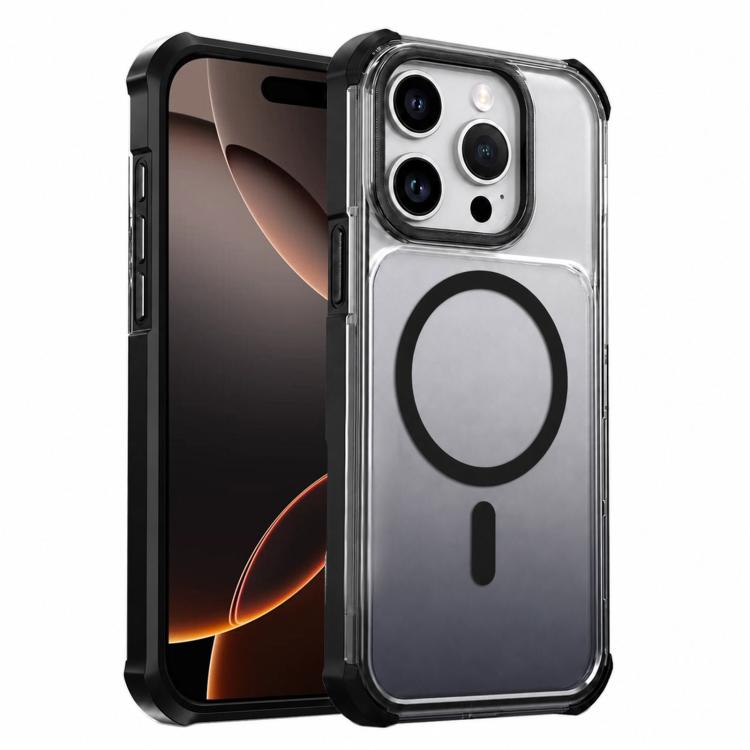 Custodia magnetica trasparente effetto sfumato per iPhone