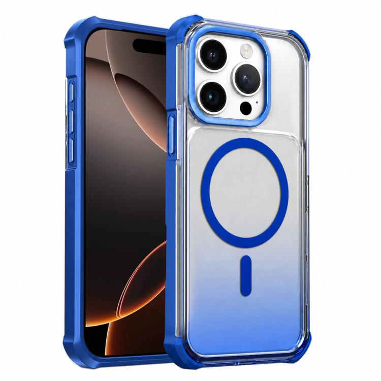Custodia magnetica trasparente effetto sfumato per iPhone