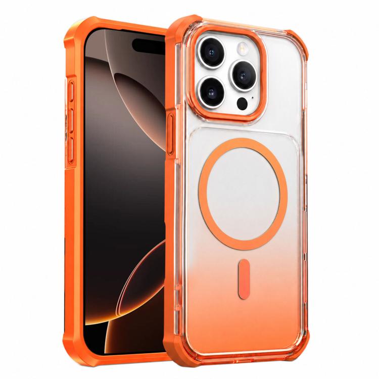 Custodia magnetica trasparente effetto sfumato per iPhone