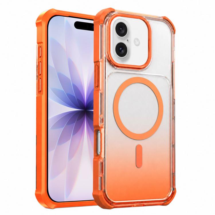 Custodia magnetica trasparente effetto sfumato per iPhone
