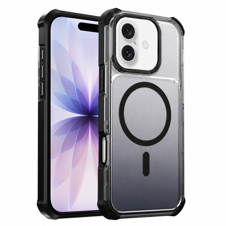 Custodia magnetica trasparente effetto sfumato per iPhone