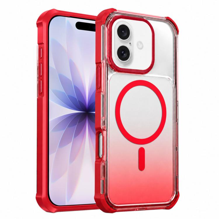 Custodia magnetica trasparente effetto sfumato per iPhone