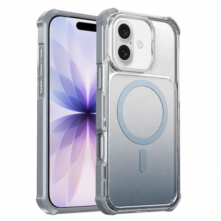 Custodia magnetica trasparente effetto sfumato per iPhone