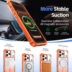 Custodia magnetica trasparente effetto sfumato per iPhone