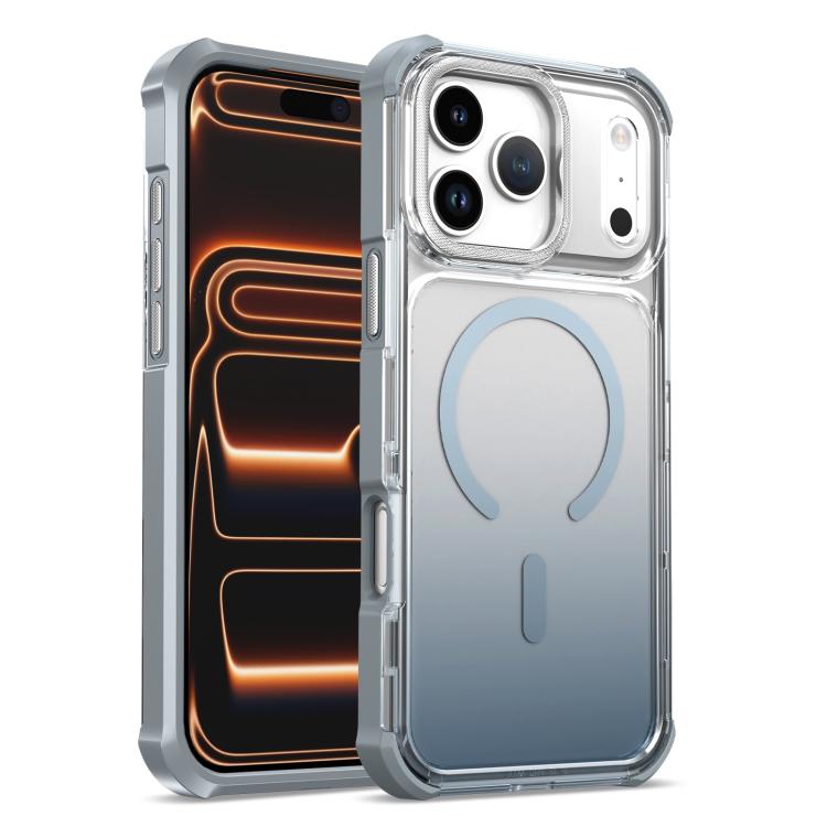 Custodia magnetica trasparente effetto sfumato per iPhone