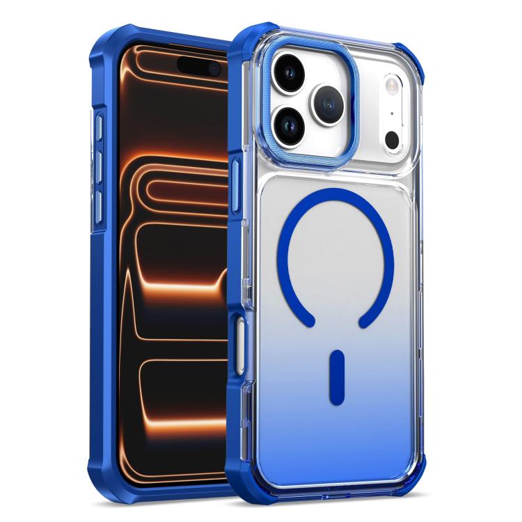 Custodia magnetica trasparente effetto sfumato per iPhone