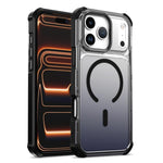 Custodia magnetica trasparente effetto sfumato per iPhone