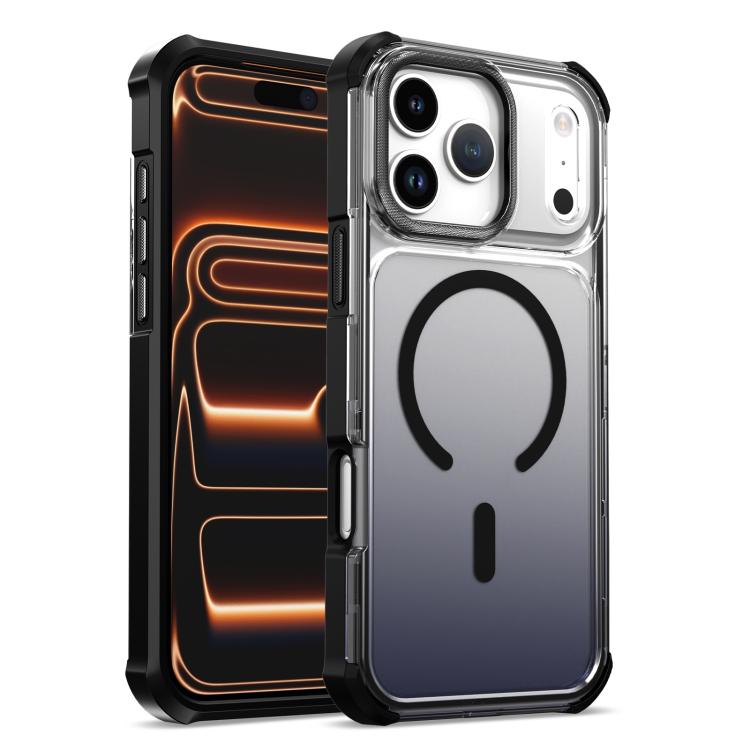 Custodia magnetica trasparente effetto sfumato per iPhone