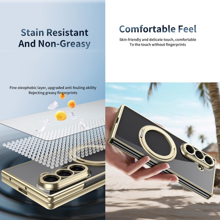 Custodia trasparente con anello magnetico per Galaxy Z Fold8 Ultra 5G, Fold7 5G