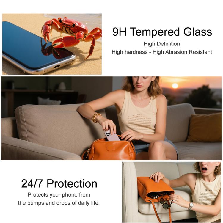 Pellicola in vetro temperato iMak per Galaxy S26 FE 5G e S25 FE 5G con sblocco