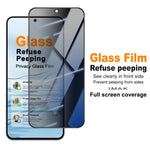 Pellicola protettiva in vetro temperato privacy per Galaxy S26 e S25 FE 5G con