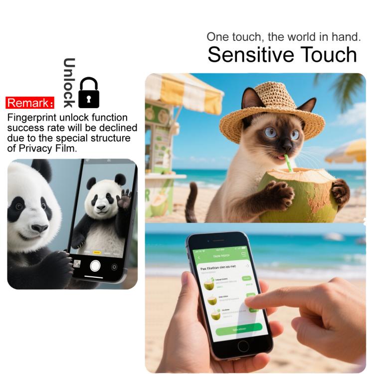 Pellicola protettiva in vetro temperato privacy per Galaxy A37 5G