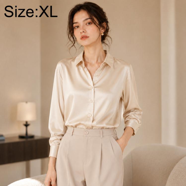 Camicia da donna a maniche lunghe stile vintage Hong Kong