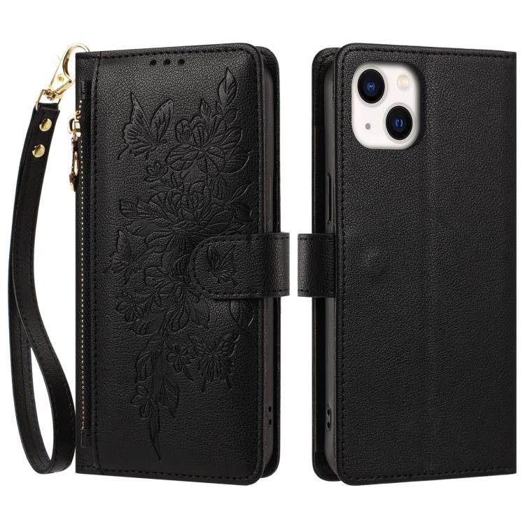 Custodia portafoglio in pelle vegana per iPhone 15