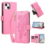 Custodia portafoglio in pelle vegana per iPhone 15