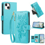 Custodia portafoglio in pelle vegana per iPhone 15