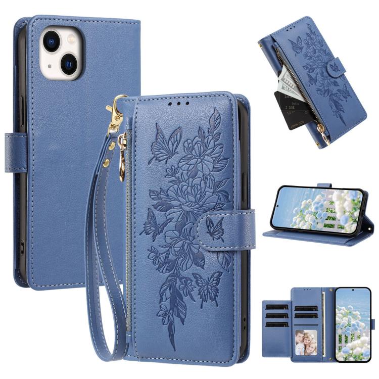 Custodia portafoglio in pelle vegana per iPhone 15